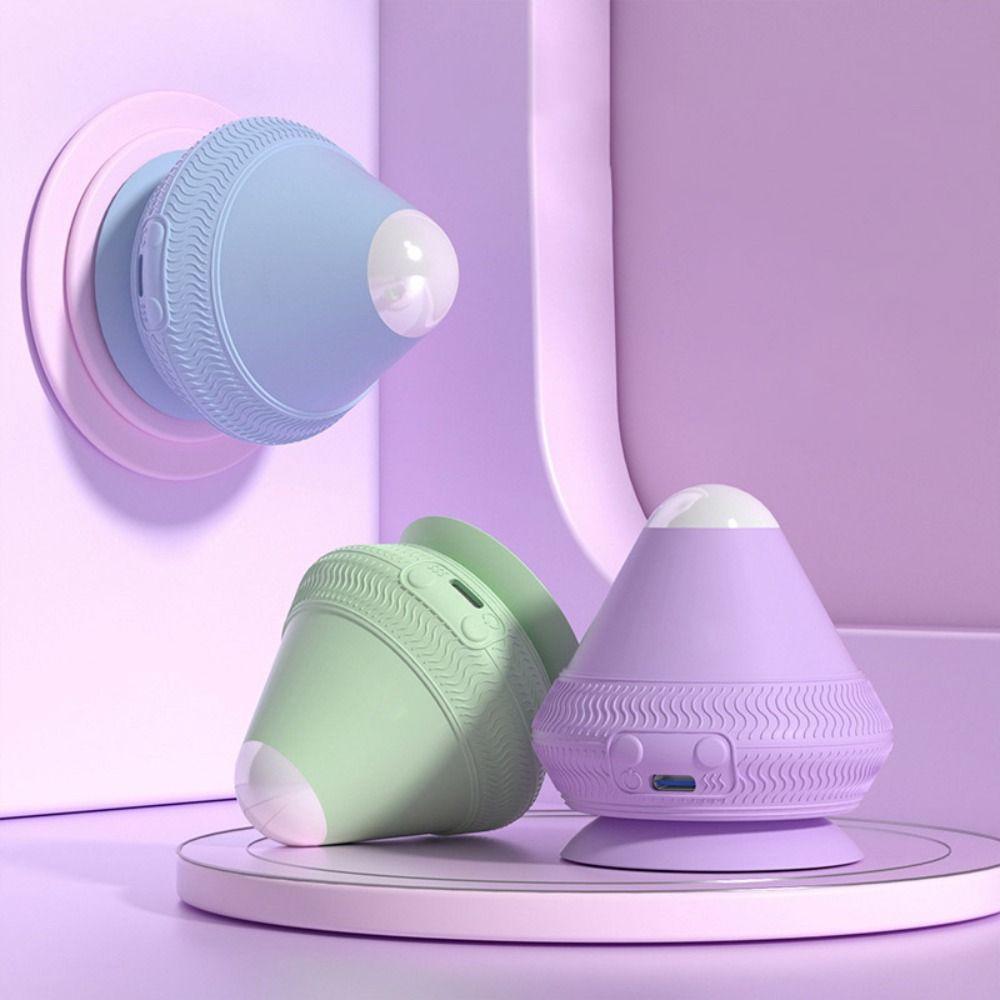 Bola Massageadora Tipo Adsorção , Cone De Massagem De Silicone Vibratório Elétrico , Ergonômica Da Fáscia Ioga Compressa