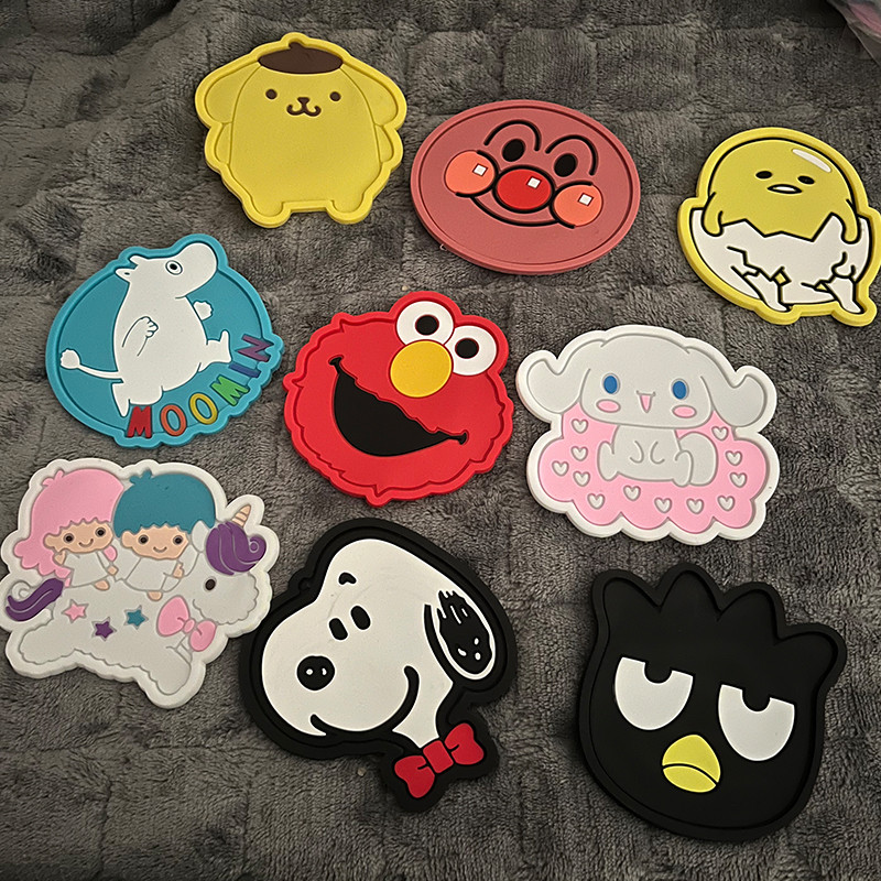 Cute Sanrio Series Non-slip Silicone Cup Mat Hot Drink Holder Coffee Tea Drinks Cartoon Coaster
