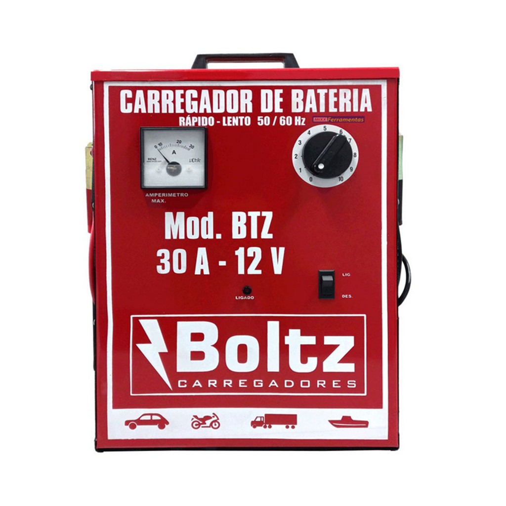 Carregador de Bateria 110 220V 30A -  BZ007