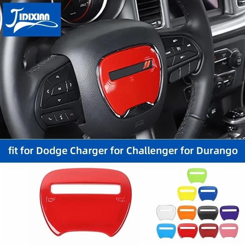 JIDIXIAN Para Dodge Charger Challenger 2015 Up Durango 2014 Volante Do Carro Decoração Capa Acessórios Interiores Peças