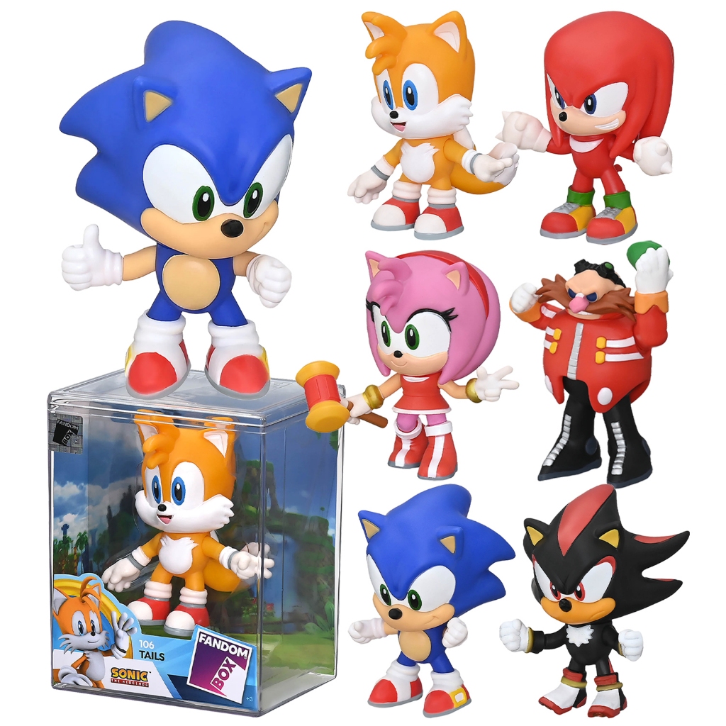 Fandom Box Bonecos Miniatura Sonic Em Vinil Colecionáveis Original Video Game - Líder Brinquedos