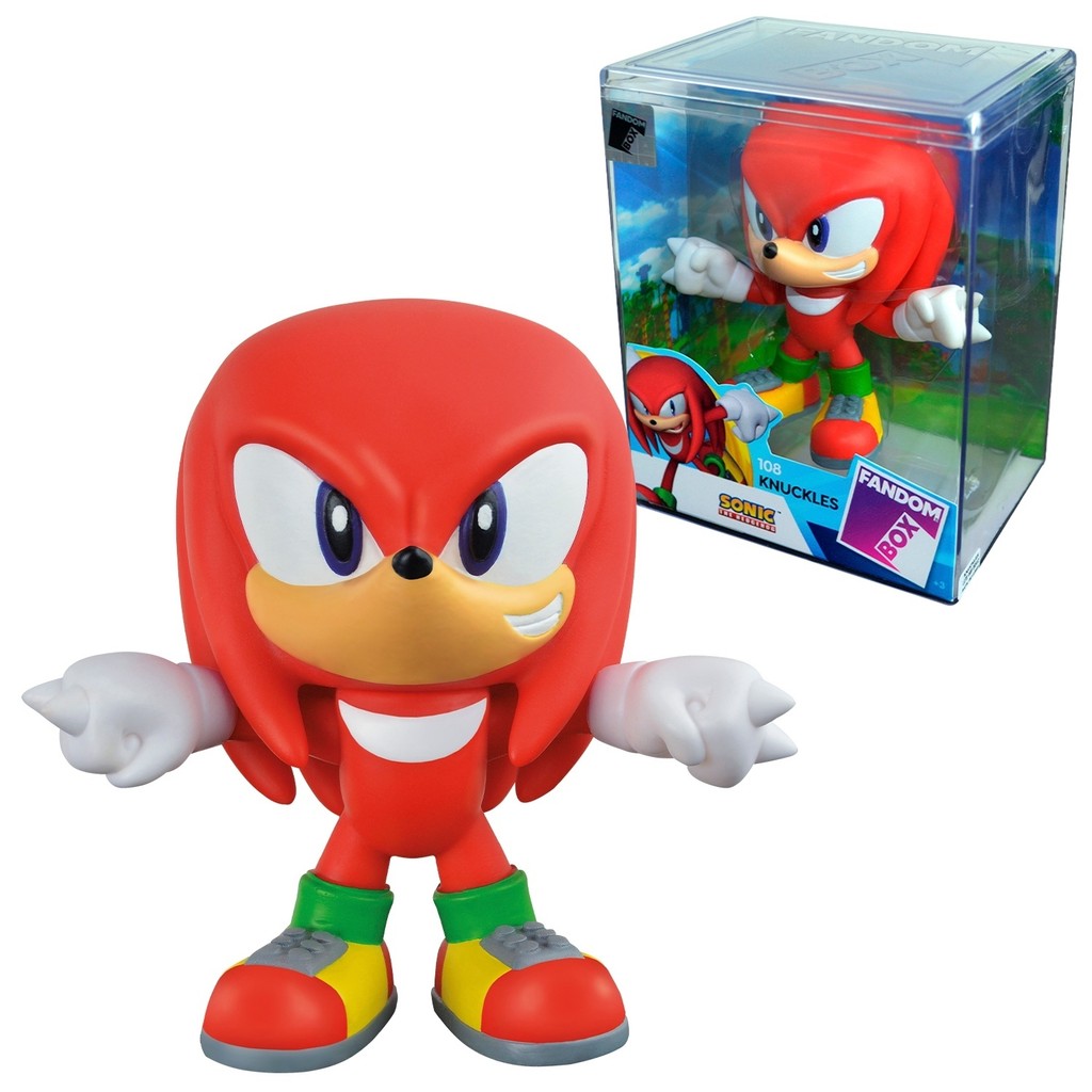 Knuckles Fandom Box Boneco Sonic Colecionável Original Video Game - Líder Brinquedos