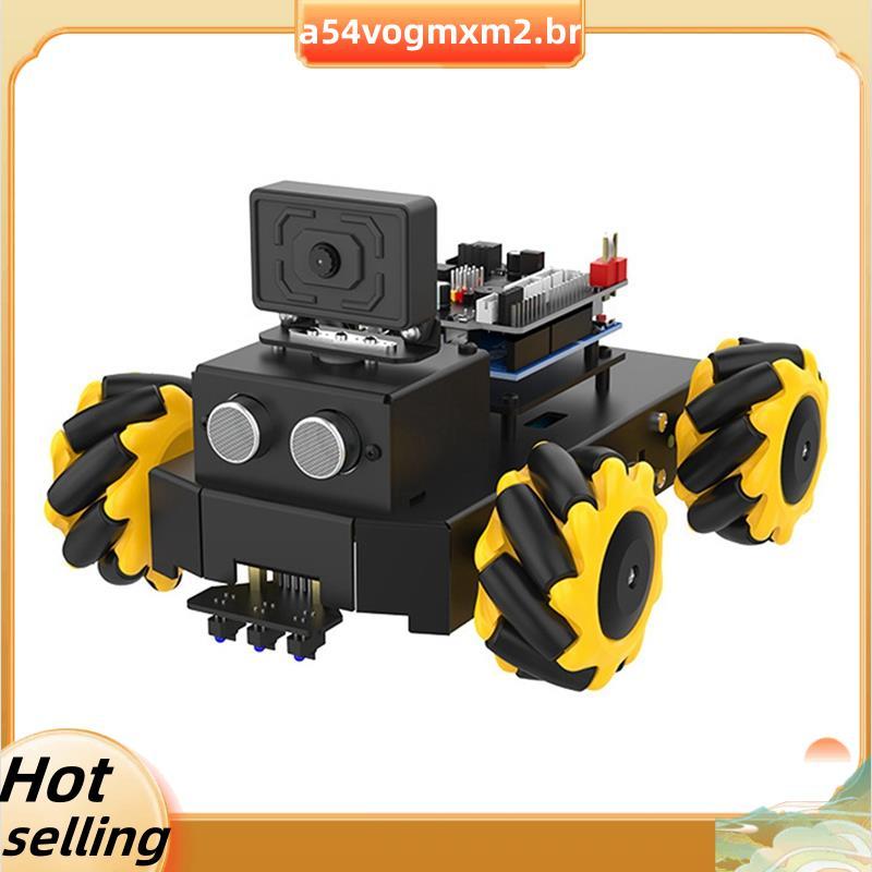 AI Smart Robot Kit Para R3 Mecanum Wheel Com Câmera App Control FPV Video Programação STEM Educação Kid