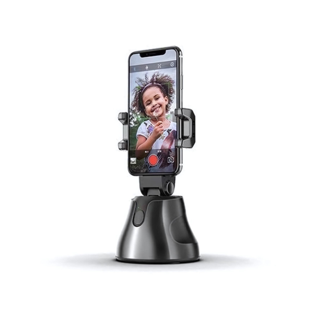 Suporte De Celular Inteligente Robô para Selfies Vídeos Vlogs rotação 360° Rastreamento do Rosto