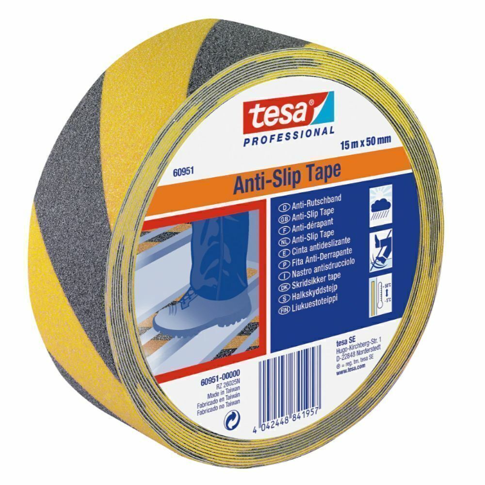 Fita Antiderrapante preto Tesa Professional 60951 - 50mmX15m