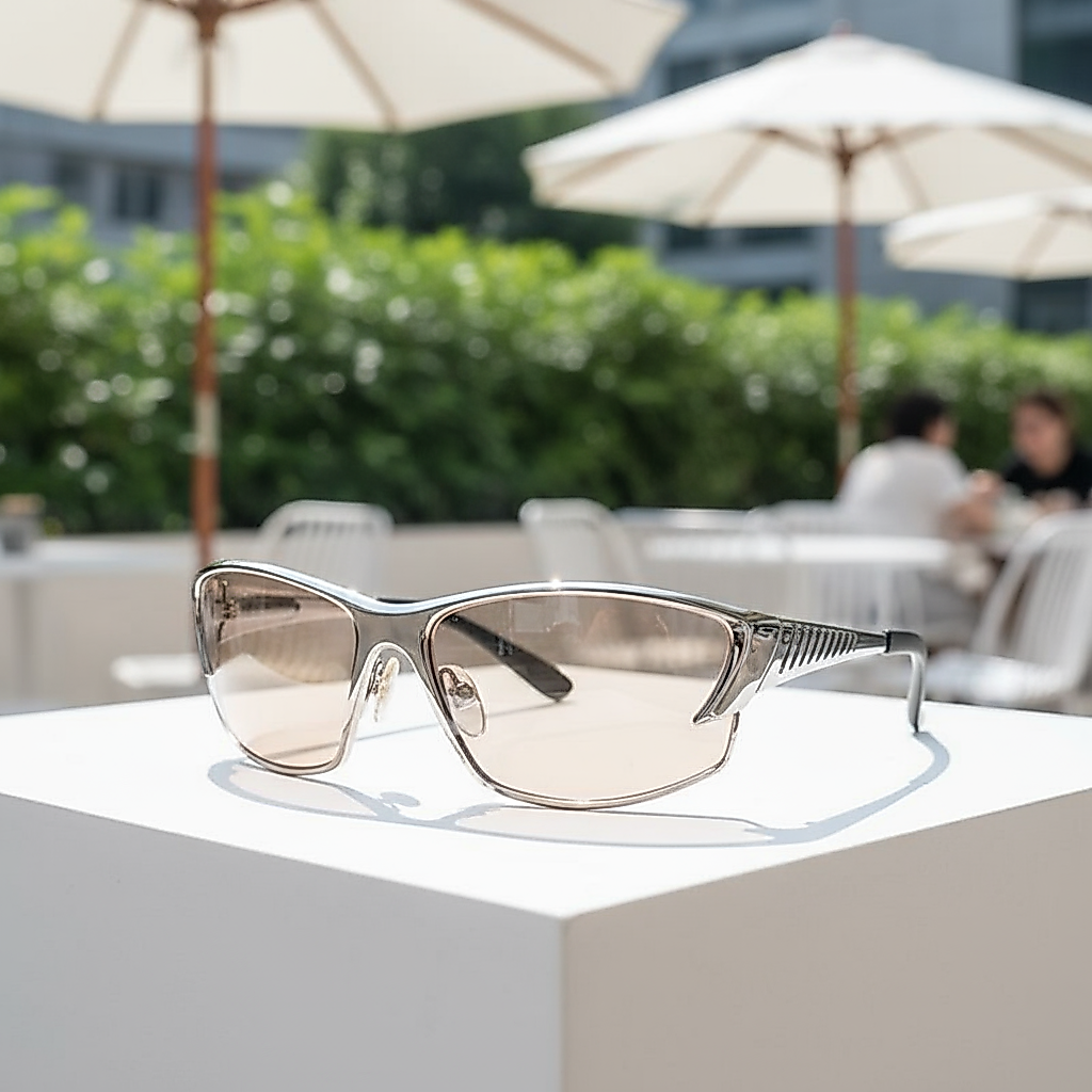Óculos de Sol Y2K Trendy | Estilo Retro Futurista | Óculos Chic de Alta Classe para Moda Trendy