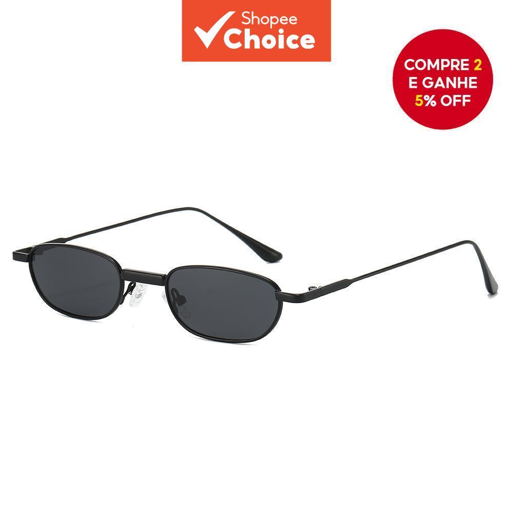 Óculos de Sol Pequenos e Polarizados Fashion Trendy para Mulheres - Flash Metal com Proteção UV400, Estilo Elegante,