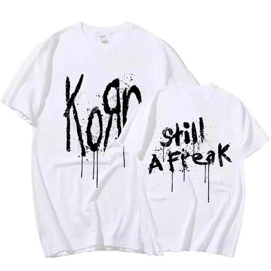 Camiseta Banda Korn Estilo Streetwear Algodão Unissex Nova TRENDY FIALOVA