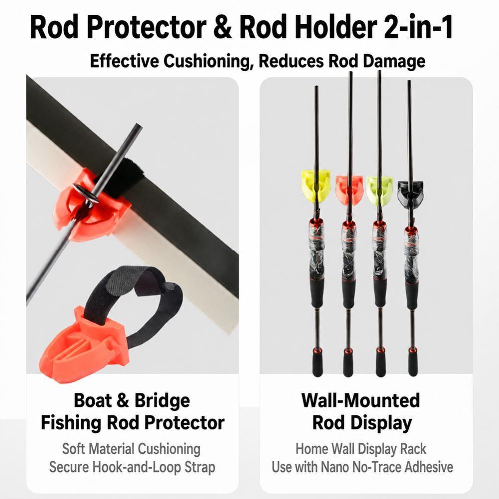 TIK 1PC Suporte Multifuncional Para Vara De Pesca Barco E Ponte Rack De Armazenamento De Silicone À Prova De Arranhões O