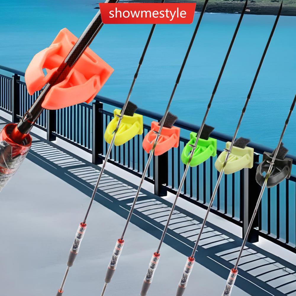 SMS 1PC Suporte Multifuncional Para Vara De Pesca Barco E Ponte Rack De Armazenamento De Silicone À Prova De Arranhões O