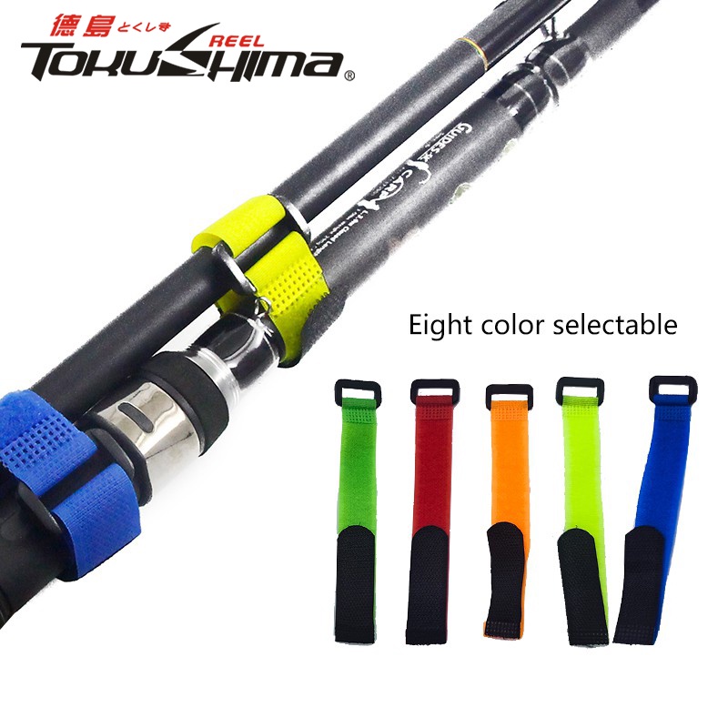 20cm Cintas De Vara De Pesca 1Pcs 5 Cores Fita Mágica Suportes Peixe Acessórios Cinto De Gravata Giratório