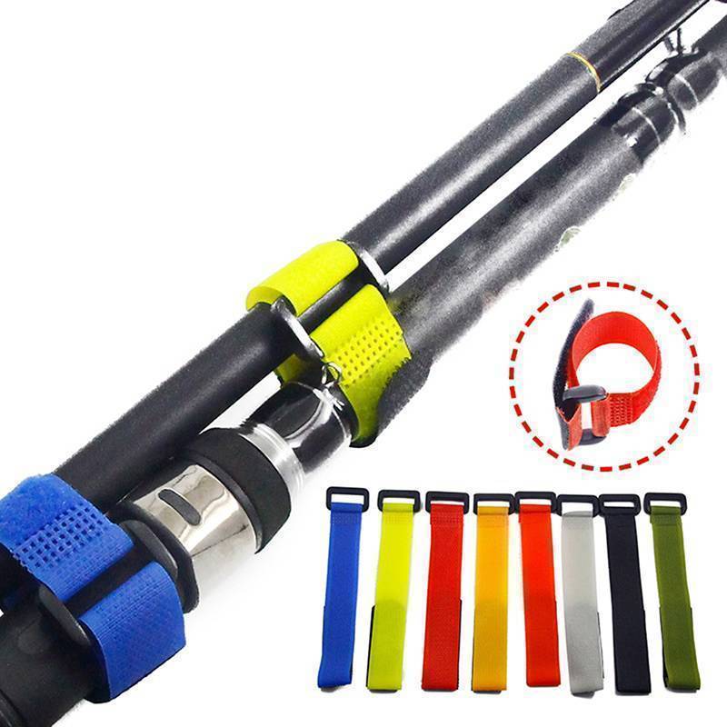 XBBR 1Pc Acessórios De Pesca Reutilizáveis Vara Suporte De Gravata Cinta Loop Cord Cinto Quente