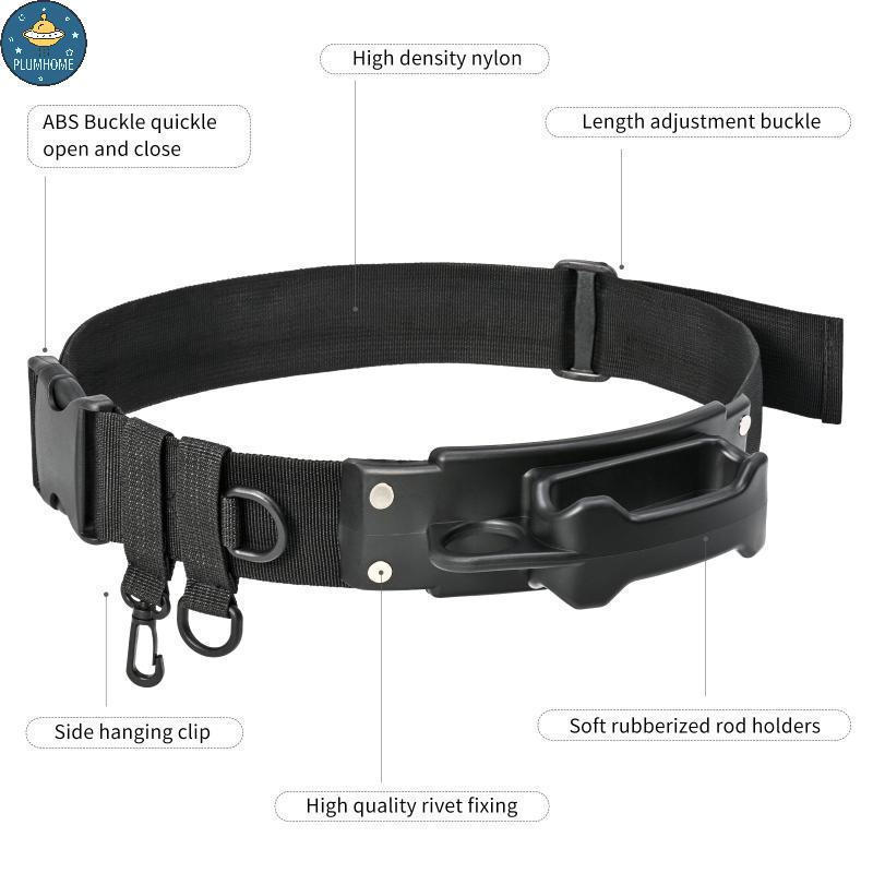 PLUMHOME 1Pc Cintos De Pesca Isca Vara Cintura Suporte Titular Ra Inserção Temporária Ao Ar Livre Suprimentos De Conto .