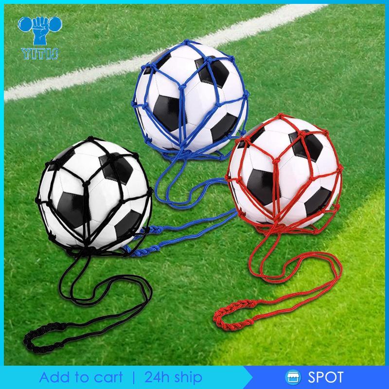 [Yitis] Treinador De Chute De Futebol , Rede De Bola KICKER , Bolsa De Suporte Prática Solo Malabarismo Para Meninos Ini