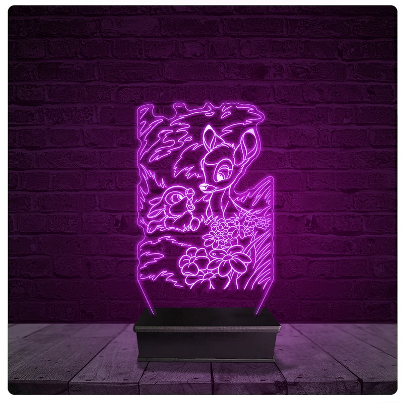 Luminária e Abajur Acrílico Led - Bambi 02
