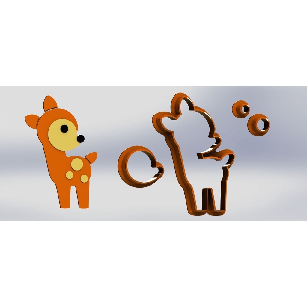 Cortador De Plástico Para Pasta Americana Bambi Floresta Modular