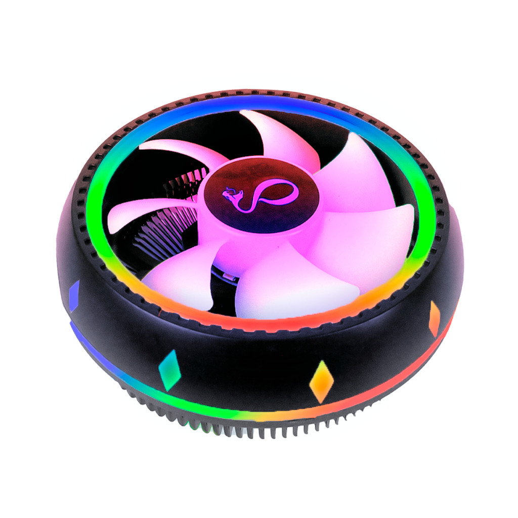 Ventoinha Cooler PC CPU Intel AMD 120mm LED RGB Smart Delta-C0107