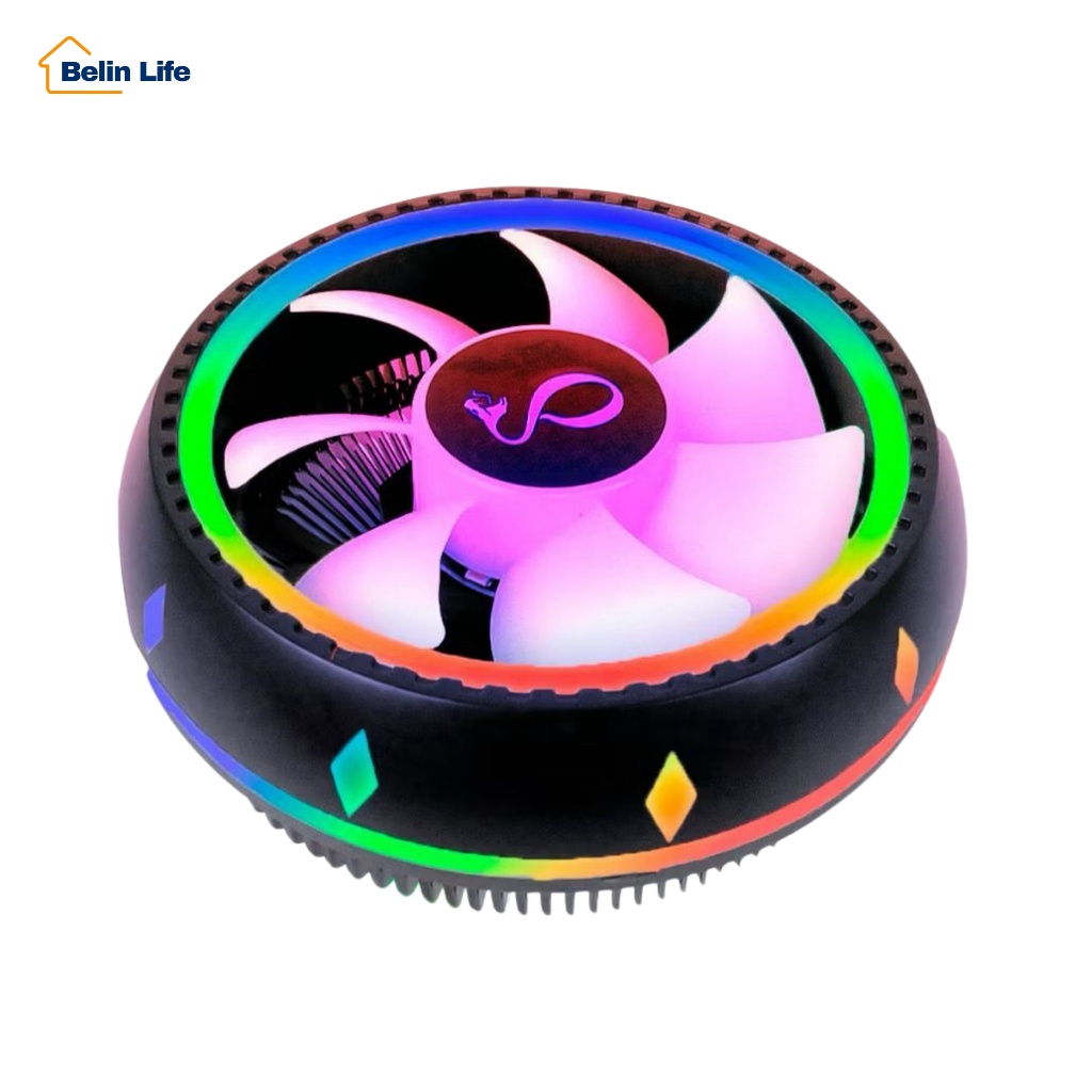 Cooler Led RGB Ventoinha PC CPU Processador Intel AMD