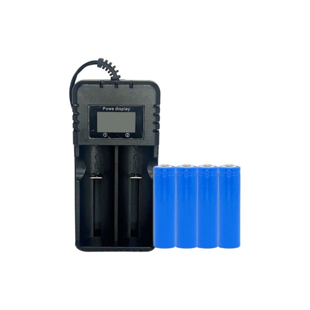 4 Bater Original Microfone Kdr200 + Carregador Duplo Led De Alta Qualidade Linha Premium Enviamos Hoje Mesmo
