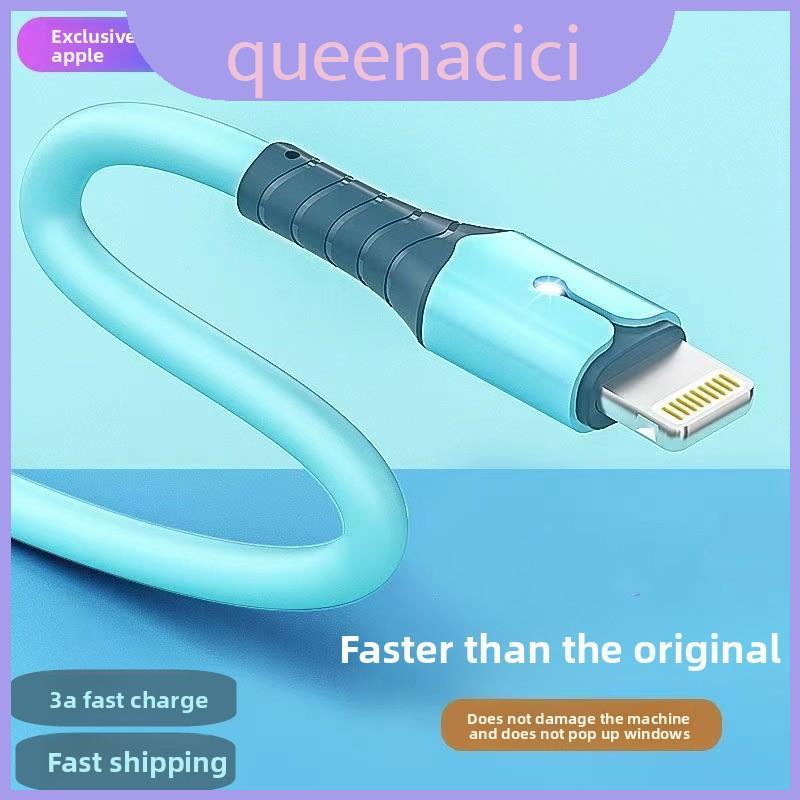 Linha De Silicone De Carregamento Macio Para Com Conector De Cabeça Única E Energia Rápida De Entrega