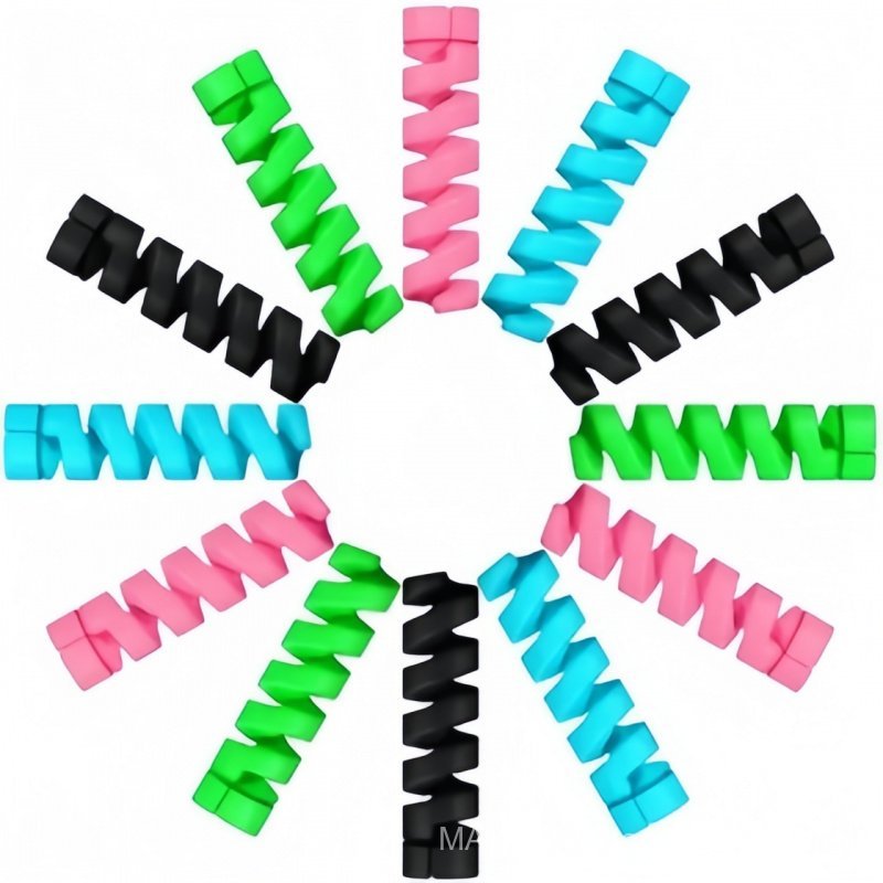 2/3/4 Kit Protetor Espiral Espiral Para Cabo De Carregamento Fone De Ouvido Cabo De Linha Promoção