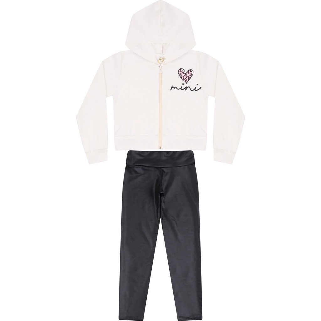 Conjunto Menina Inverno Mini e Legging de Cirrê - JD Kids