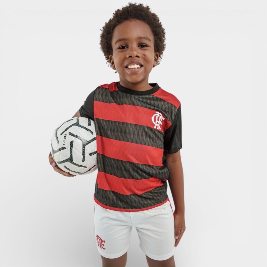 Kit Flamengo Mini Craque Toy Infantil - Vermelho e Preto