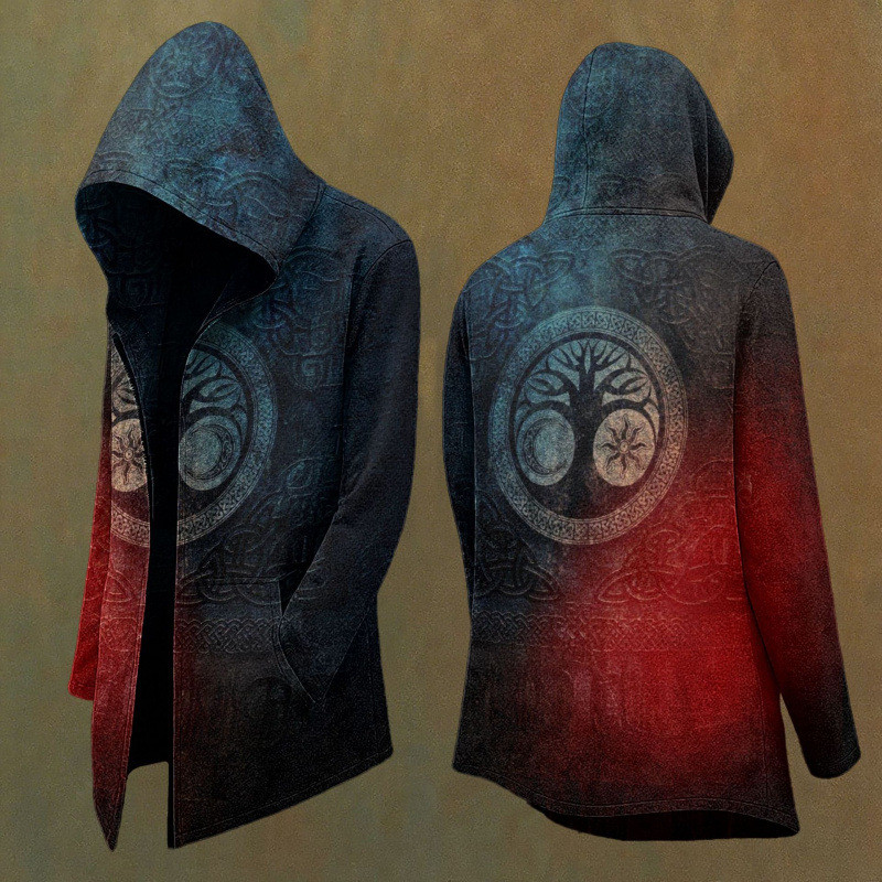 Halloween Hoodie Novo 2025 Cross-Border Com Capuz Blusão Estilo Europeu E Americano Moletom Cardigan Para Homem Impressã