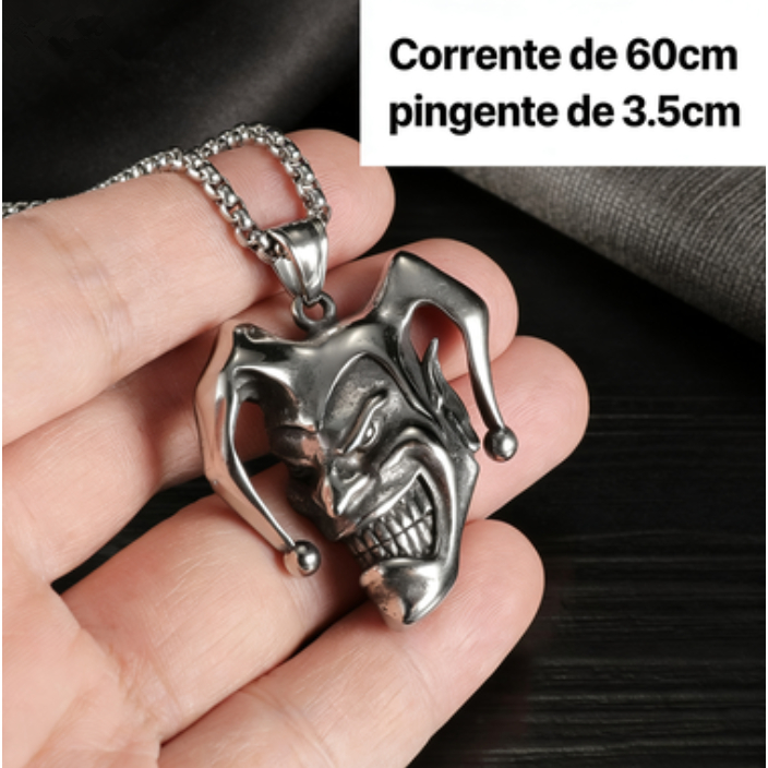 Europeu E Americano Cross-border Novos Produtos Palhaço Rosto Sorridente Pingente Na Moda Retro Colar Masculino