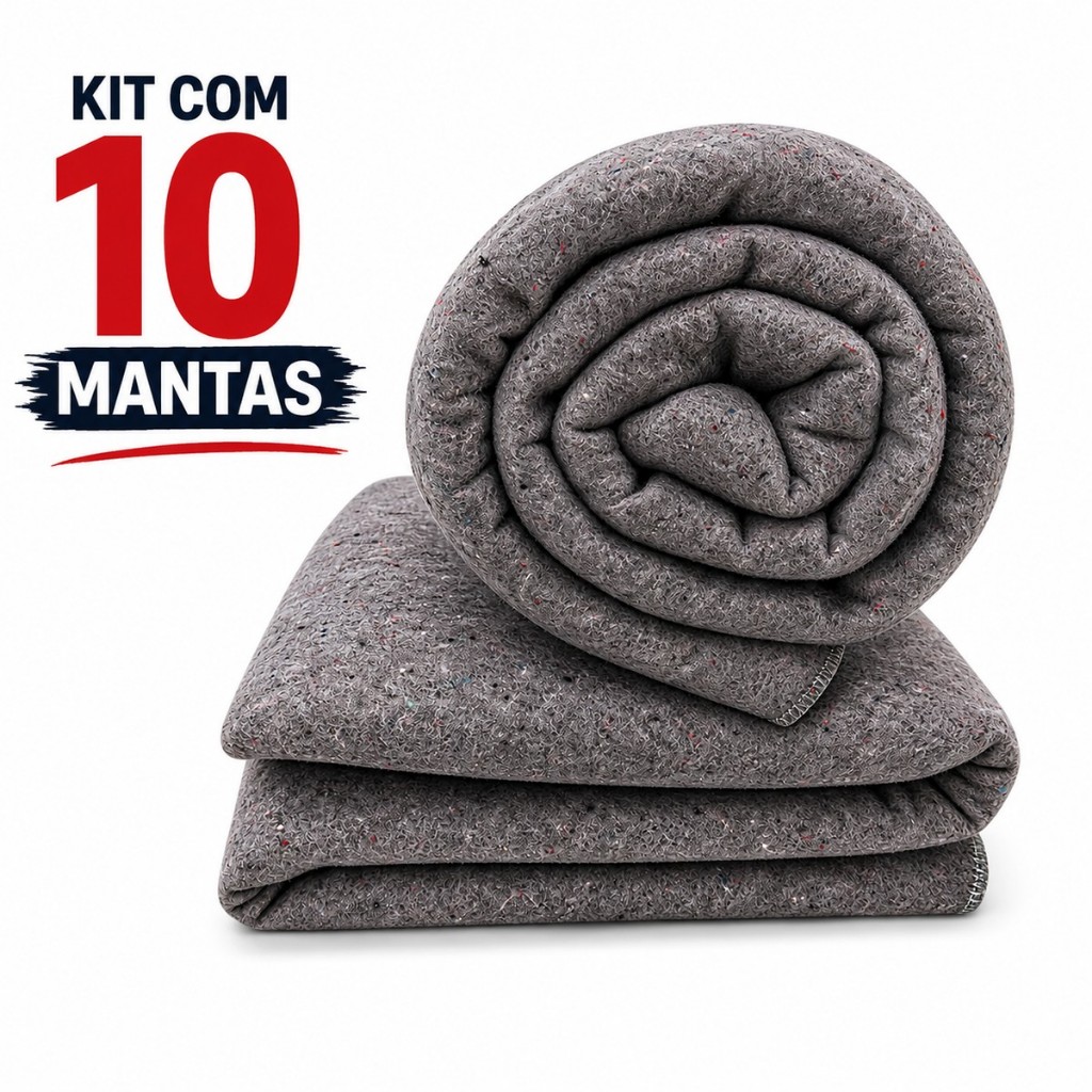 Kit 10 Cobertor Manta Para Doação Grosso Mudança Pet Casal