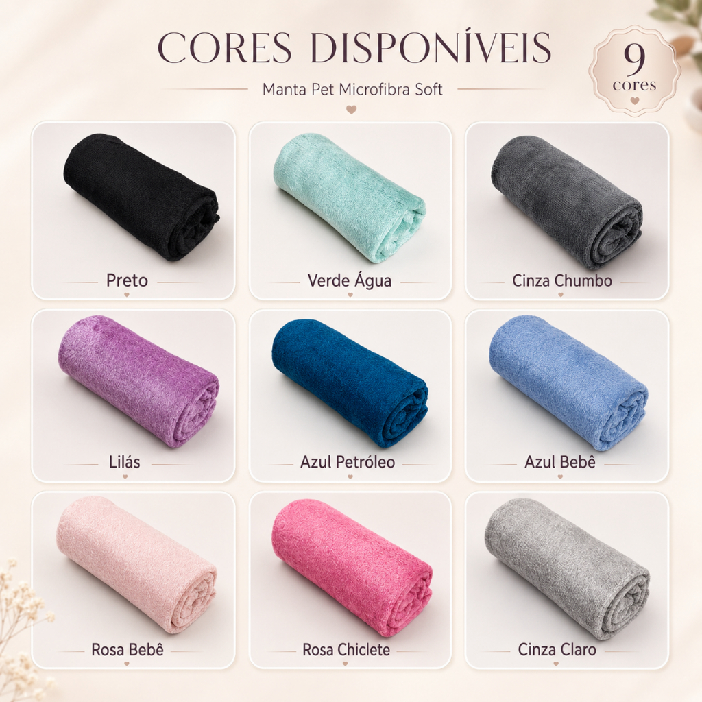 Kit Mantas Pet Cobertor Quentinho Mantinha De Microfibra Para Bebê Cachorros E Gatos Antialérgica