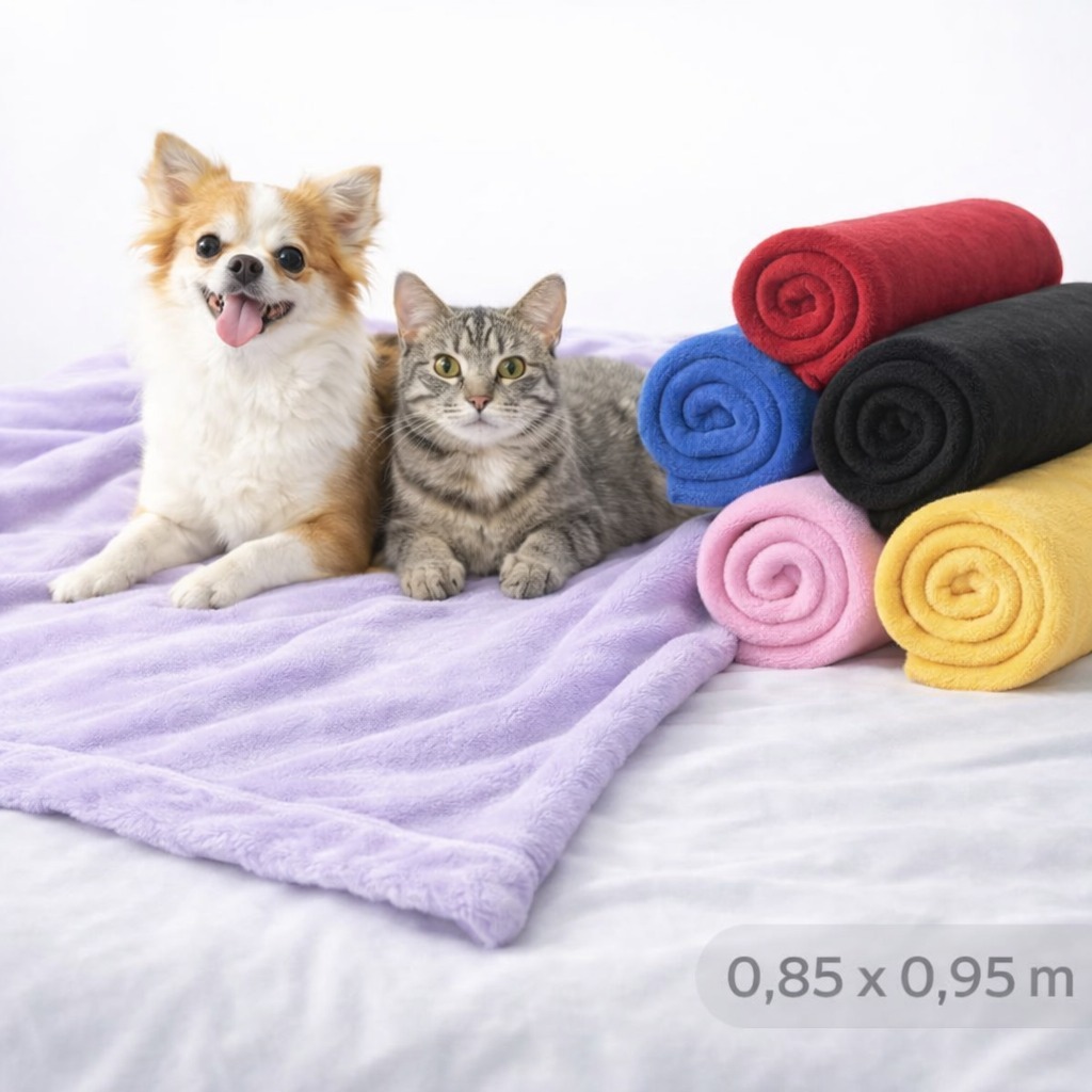 Kit 4 Manta pet cao ou gato cobertor cachorro coberta frio Macio