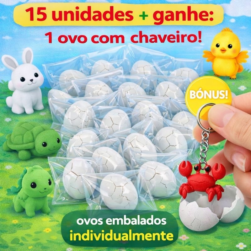 15 Ovos Misteriosos Surpresa + Brinde. 🥚 Miniaturas Fofas Colecionáveis | Experiência ASMR | Cada Ovo Uma Surpresa