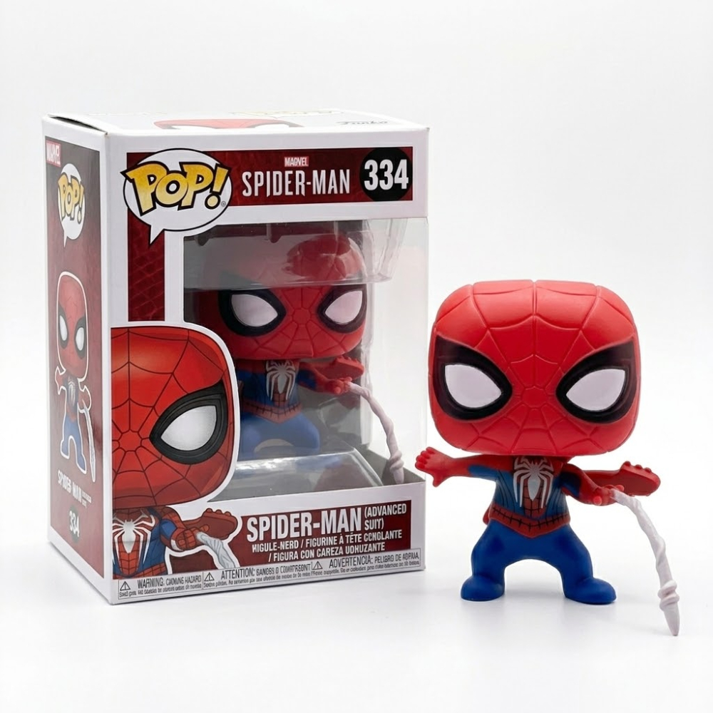 Boneco Colecionável Spider Hero com Caixa Teia Herói Miniatura Geek Decoração Presente