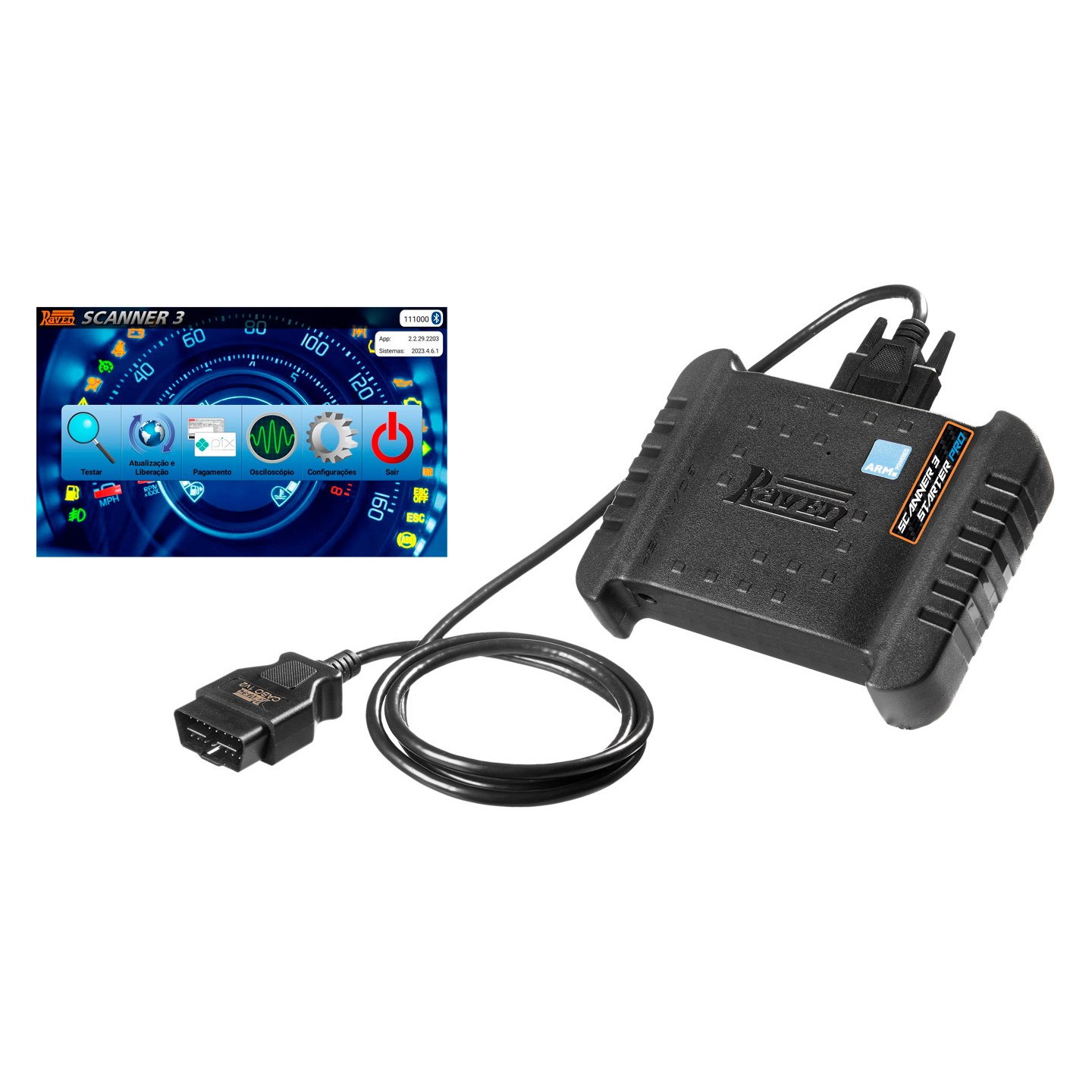 Scanner Automotivo 3 Pro Starter sem Tablet - Raven