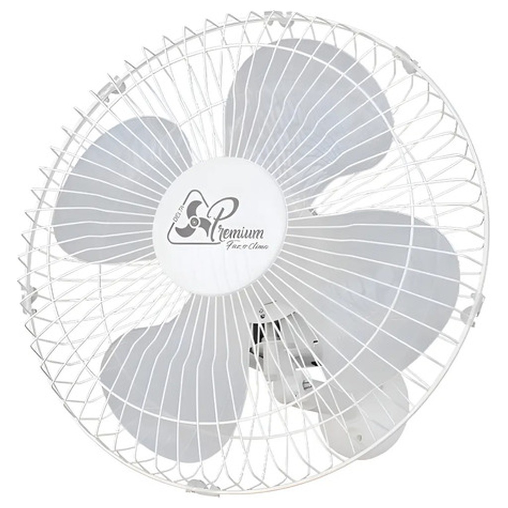 Ventilador Parede Venti-Delta 50cm Bivolt Oscilante Silencioso 3 Velocidades 180W Branco 127/220V 60Hz 4 Pás Plástico