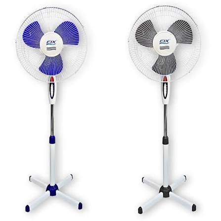 Ventilador de Pé Fix 40cm 3 Velocidades Preto Silencioso Oscilante 127V