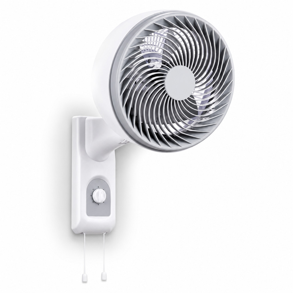 Ventilador de Parede 90W Silencioso 3 Velocidades Oscilante Alta Circulação de Ar