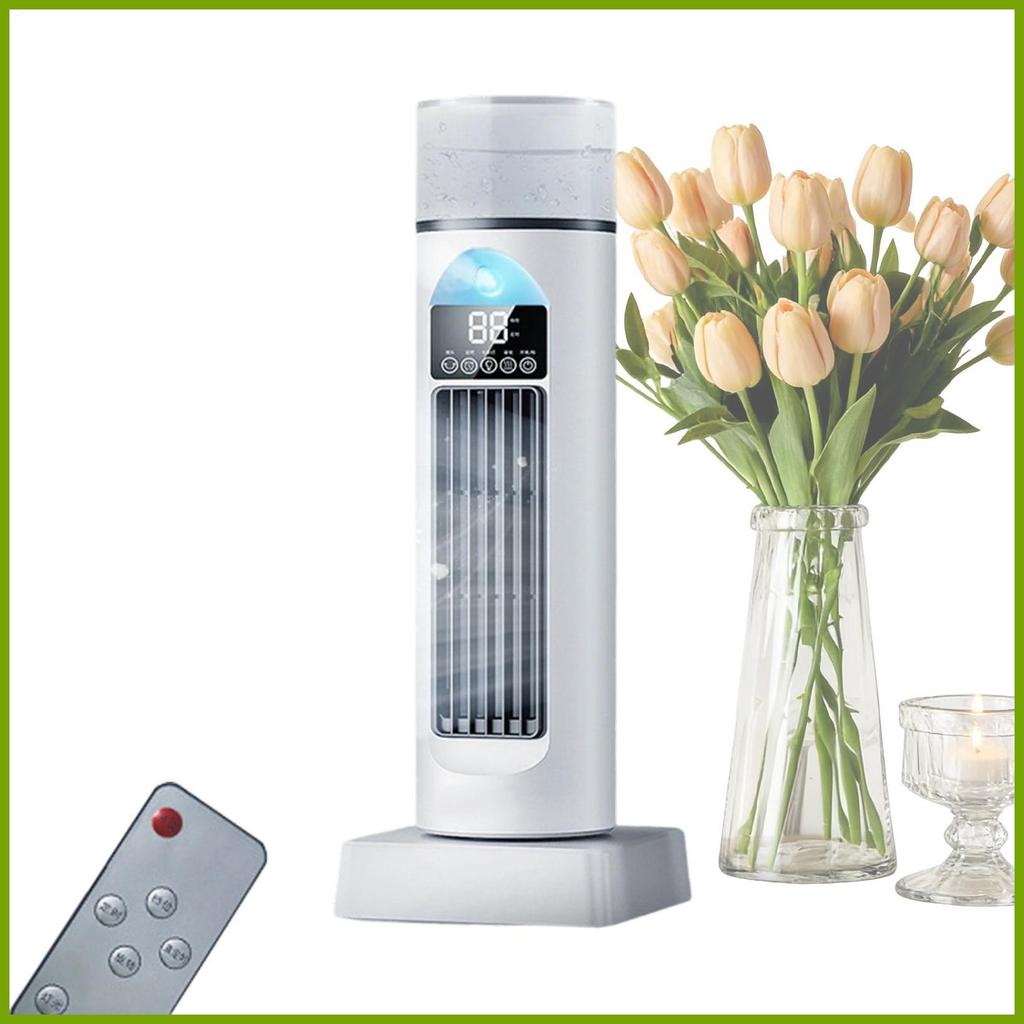 Ventilador De Torre Oscilante Com Controle Remoto De 6 Velocidades Temporizador Silencioso Evaporativo De Resfriamento S