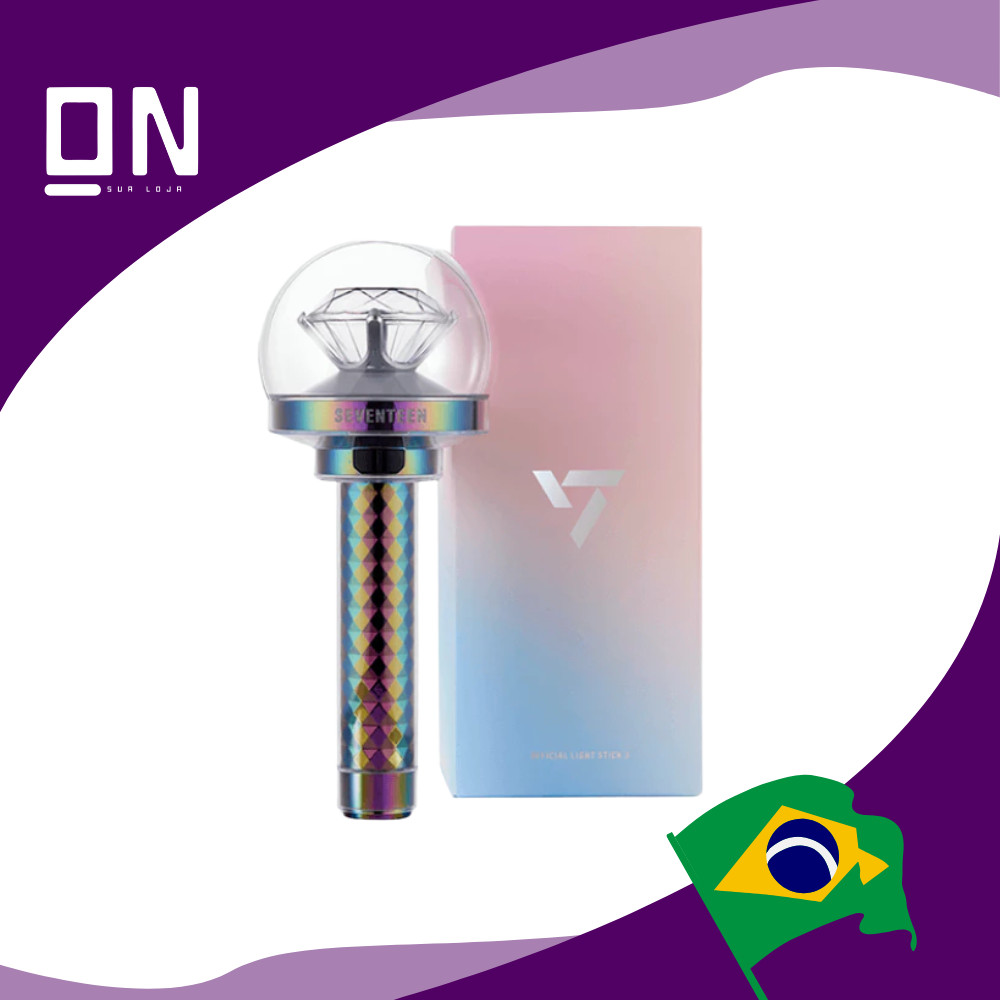 Oficial Light Stick SEVENTEEN Ver.3 | Lightstick K-pop Oficial Lacrado Pronta Entrega Brasil