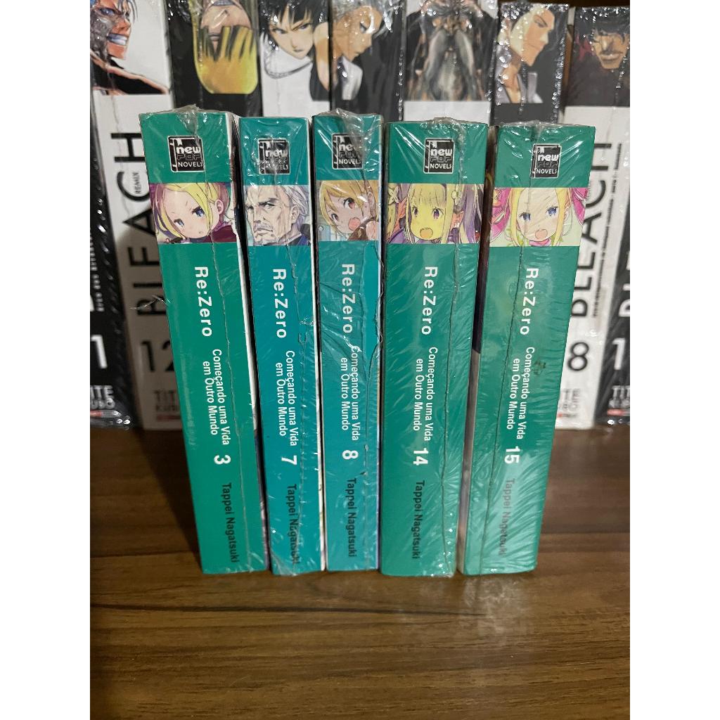 Light Novels Re:Zero - Começando uma Vida em Outro Mundo Volumes Avulsos LACRADOS