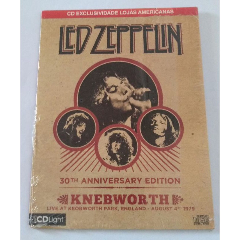 Cd Led Zeppelin -30TH ANNIVERSARY EDITION - Lacrado e Original. (RARIDADE) cd light.