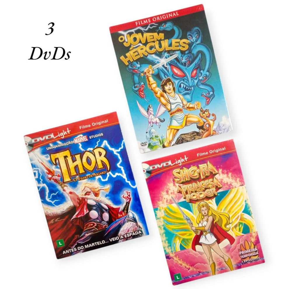 Kit DvDs  Filmes Desenhos Infantis Light Lacrados
