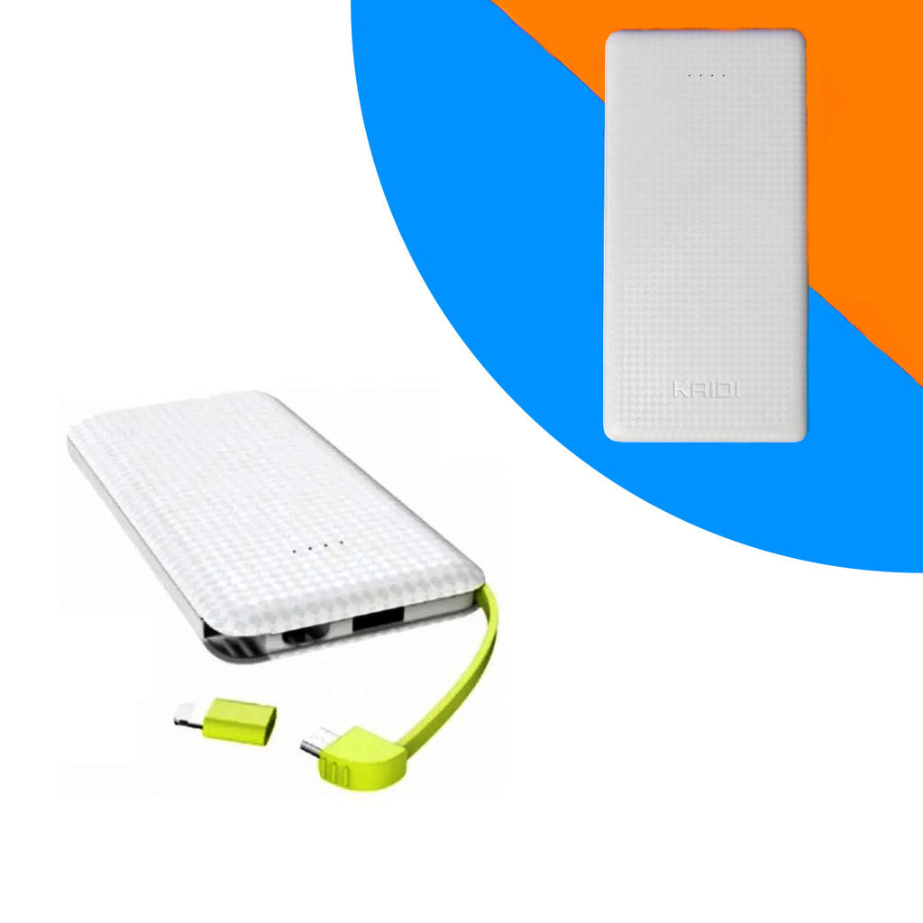 Power Bank 10000 Mah Kaidi Carregador Portátil Slim Kd-951