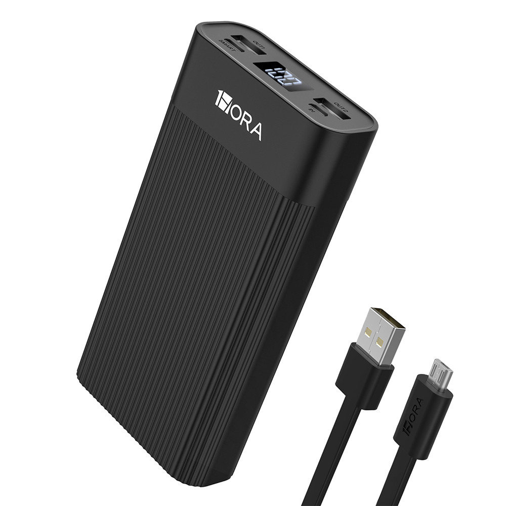 Bateria Portátil 1Hora Gar117n Power Bank 20000mAh Preta
