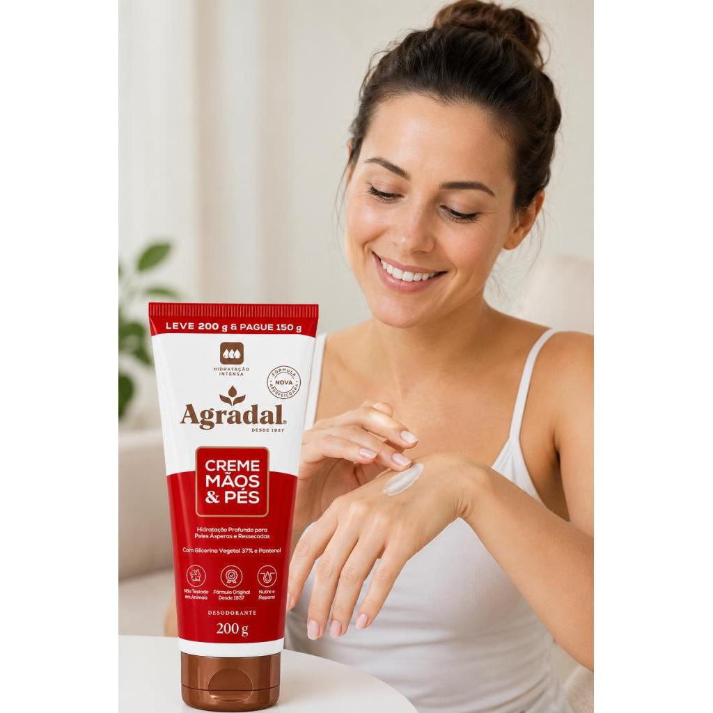 Agradal - Creme Mãos & Pés Hidratação Profunda 200g