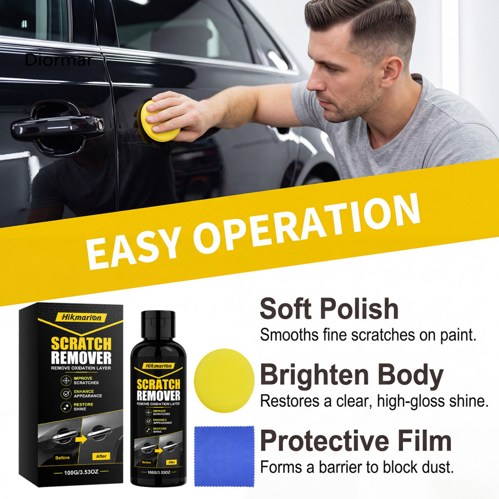 Car Scratch Remover Repair Kit Removal Auto Paint Set for Colors Easy Diy Polishing for Body Surface for Scratches