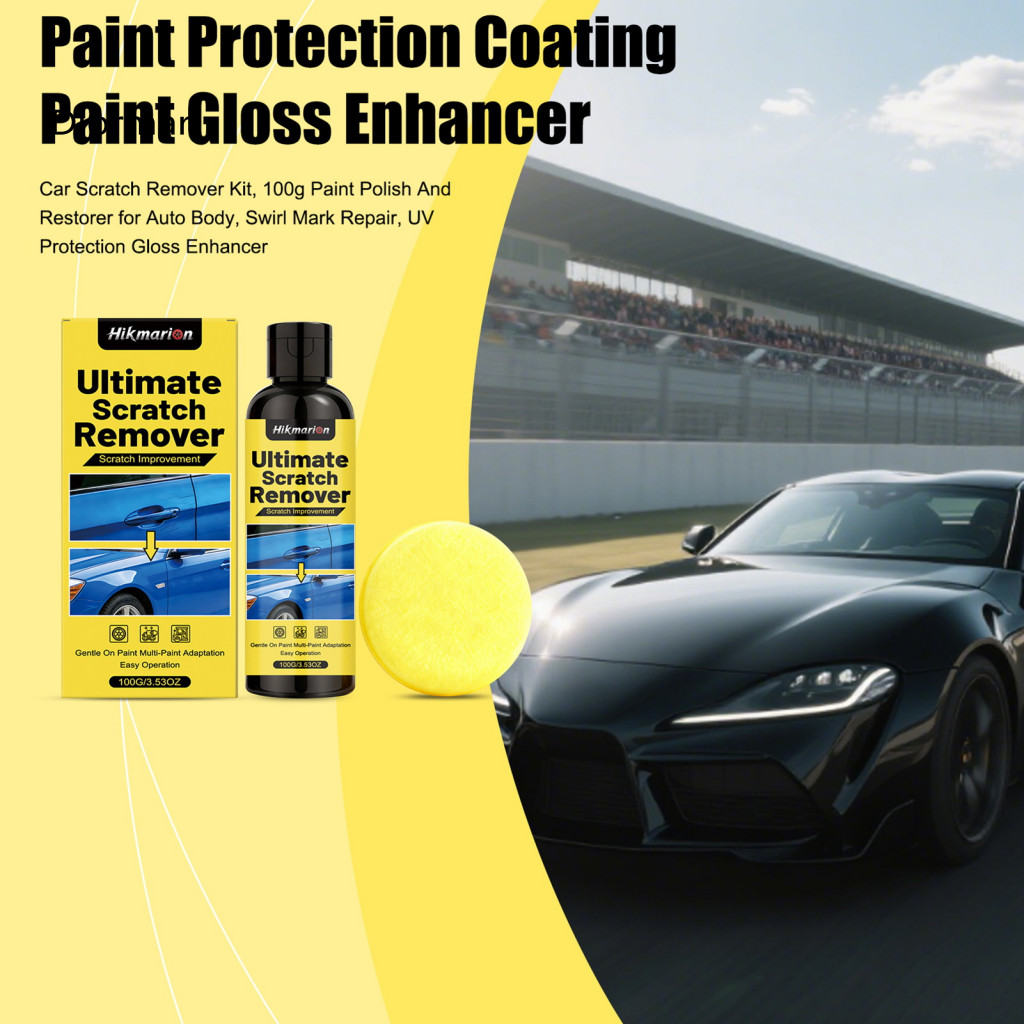 Car Paint Protection Spray Coating Scratch Remover Kit 100g – Auto Polish Restorer Swirl Mark Repair Uv Gloss Enhancer