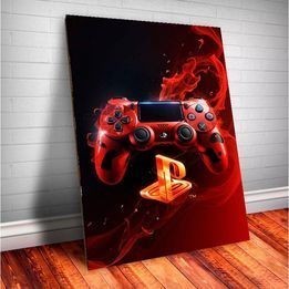 QUADRO DECORATIVO CONTROLE DE  PS5 PLACA DECORATIVA MDF