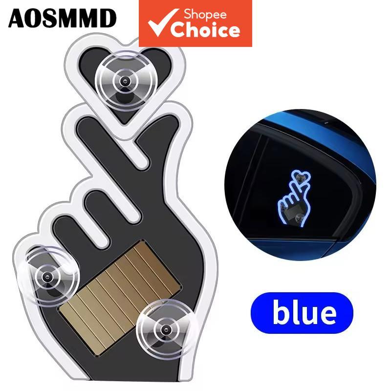Aosmmd Luz de Néon Coração Luz de Sinal LED Alimentada por USB Solar Sem Fio Luz Decorativa para Para-brisa Sensor